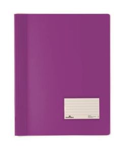 Desky s rychlovazačem "DURALUX",  fialová, extra pevné, A4+, průsvitné, DURABLE 268012