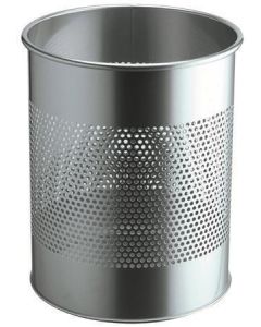 Odpadkový koš, stříbrná, kov, 15 l, DURABLE 331023