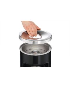 Odpadkový koš "Safe", černá, kulatý, s popelníkem, DURABLE