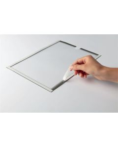 Informační kapsy, šedá, samolepicí, A4, DURABLE 400657