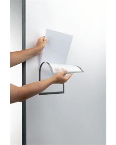 Informační kapsy, šedá, magnetická, A4, DURABLE 400757