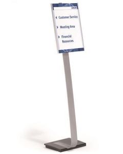 Informační stojan  "INFO SIGN", stříbrná, A3, podlahový, DURABLE 481323