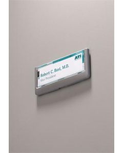 Informační tabulka "CLICK SIGN", šedá, 149 x 52,5 mm, DURABLE 486037