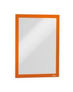 Prezentační rám "DURAFRAME", oranžová, A4, samolepicí, DURABLE 487209