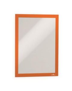Prezentační rám "DURAFRAME", oranžová, A4, samolepicí, 10 ks, DURABLE 488209
