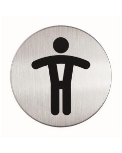Piktogram "Pánské WC", samolepicí, nerez, DURABLE 490523