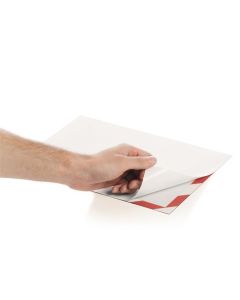 Prezentační rám "DURAFRAME SECURITY", červená/bílá, A4, samolepicí, 2 ks, DURABLE 4944132