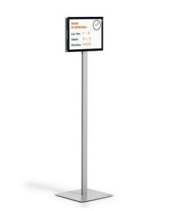 Informační stojan "INFO STAND BASIC", antracitově-šedá, A4, DURABLE 501257