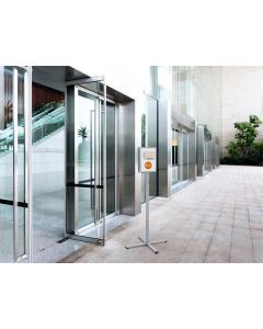 Informační stojan "INFO STAND OUTDOOR", antracitově-šedá, A4, DURABLE 502057