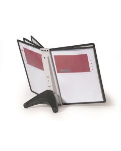 Stolní držák s kapsami "SHERPA", černá, 5 kapes, DURABLE 554001