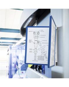 Prezentační kapsa "VARIO® 5 MAGNETIC", tmavě modrá, magnetická, nástěnná, 5 kapes, DURABLE