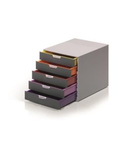 Zásuvkový box "VARICOLOR® 5", mix barev, plast,  5 zásuvek, DURABLE