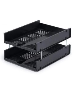 Odkladač "Optimo", černá, plastový, A4, DURABLE 1700784058