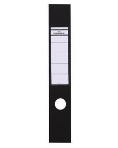 Štítky pro pákové pořadače "ORDOFIX", černá, samolepicí, 60 x 390 mm, DURABLE 809001