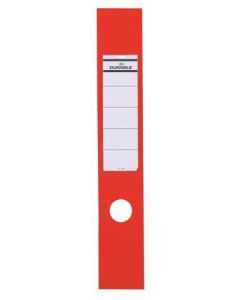 Štítky pro pákové pořadače "ORDOFIX", červená, samolepicí, 60 x 390 mm, DURABLE 809003