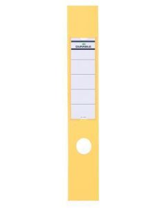 Štítky pro pákové pořadače "ORDOFIX", žlutá, samolepicí, 60 x 390 mm, 10 ks, DURABLE 809004