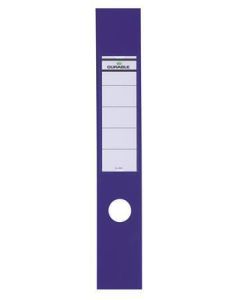 Štítky pro pákové pořadače "ORDOFIX", modrá, samolepicí, 60 x 390 mm, DURABLE 809006