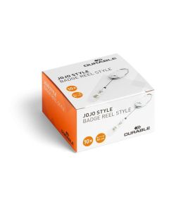 Držák jmenovek "Style", bílá, výsuvný, na patent, DURABLE