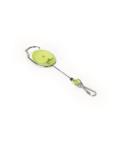 Držák jmenovek "Style", žlutá, výsuvný, karabina, DURABLE 832704