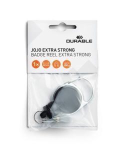 Držák jmenovek "Extra Strong", černá, výsuvný, patent, DURABLE 832901