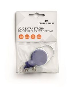 Držák jmenovek "Extra strong", tmavě modrá, výsuvný, patent, DURABLE 832907