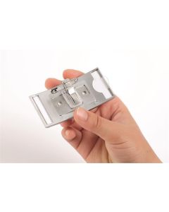 Jmenovka s magnetem "CLASSIC", stříbrná, 34 x 74 mm, DURABLE 854223