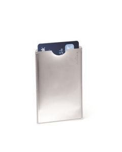 Pouzdro na kreditní karty, stříbrná, s RFID ochranou, 1 ks, DURABLE 890023