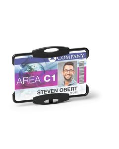 Držák jmenovek, černá, otevřený, pro 1 kartu, DURABLE "Eco" 898801