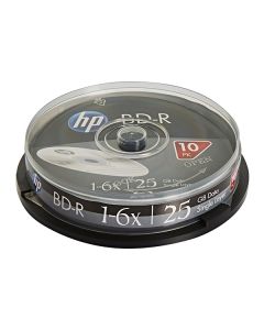 HP BD-R, Single Layer 25GB, Standard, cake box, BRE00071-3, 69321, 6x, 10-pack, pro archivaci dat