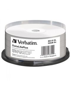 Verbatim BD-R, 50GB, spindle, 43749, 6x, 25-pack, pro archivaci dat