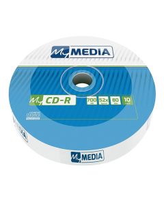 MyMedia CD-R, 69204, 10-pack, 700MB, 52x, 80min., 12cm, bez možnosti potisku, wrap, Standard, pro archivaci dat