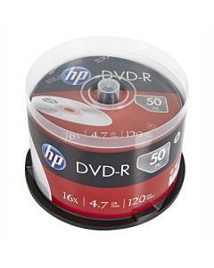 HP DVD-R, DME00025-3, 69316, 4.7GB, 16x, spindle, 50-pack, bez možnosti potisku, 12cm, pro archivaci dat