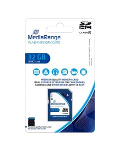 Mediarange paměťová karta Secure Digital Card, 32GB, SDHC, MR964, UHS-I U1 (Class 10), SDHC, SDXC, DOPRODEJ
