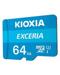 Kioxia Paměťová karta Exceria (M203), 64GB, microSDXC, LMEX1L064GG2, UHS-I U1 (Class 10)