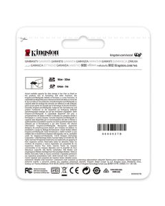Kingston paměťová karta Canvas Select Plus, 128GB, SDXC, SDC2/128GB, UHS-I U3 (Class 10), A1