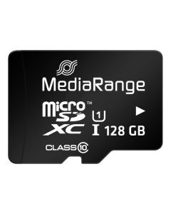 MediaRange Micro Secure Digital Card, 128GB, micro SDXC, MR945, UHS-I U1 (Class 10), s adaptérem
