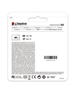 Kingston paměťová karta Canvas Select Plus, 256GB, SDXC, SDC2/256GB, UHS-I U3 (Class 10), A1