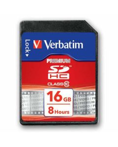 Verbatim paměťová karta Secure Digital Card Premium U1, 16GB, SDHC, 43962, UHS-I U1 (Class 10)