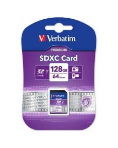 Verbatim paměťová karta Secure Digital Card Premium U1, 128GB, SDXC, 44025, UHS-I U1 (Class 10)