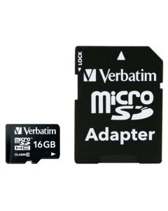 Verbatim paměťová karta Micro Secure Digital Card Premium, 16GB, micro SDHC, 44082, UHS-I U1 (Class 10), s adaptérem