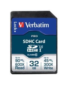 Verbatim paměťová karta Secure Digital Card Pro U3, 32GB, SDHC, 47021, UHS-I U3 (Class 10), V30