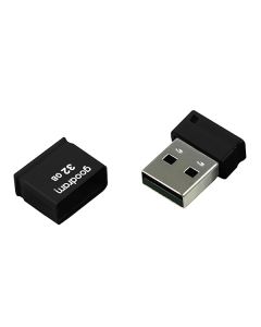 Goodram USB flash disk, USB 2.0, 32GB, UPI2, černý, UPI2-0320K0R11, USB A, s krytkou