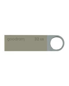 Goodram USB flash disk, USB 2.0, 32GB, UUN2, stříbrný, UUN2-0320S0R11, USB A, s poutkem