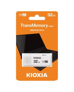 Kioxia USB flash disk, USB 3.0, 32GB, Hayabusa U301, Hayabusa U301, bílý, LU301W032GG4
