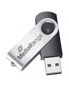 MediaRange USB flash disk, USB 2.0, 32GB, černý, MR911, USB A, swivel