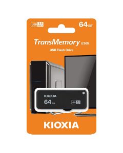Kioxia USB flash disk, USB 3.0, 64GB, Yamabiko U365, Yamabiko U365, černý, LU365K064GG4