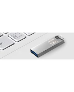 Kioxia USB flash disk, USB 3.0, 128GB, Biwako U366, Biwako U366, stříbrný, LU366S128GG4