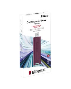Kingston USB flash disk, USB 3.0, 256GB, DataTraveler Max, vínový, DTMAXA/256GB, USB A