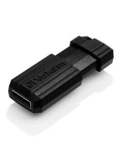 Verbatim USB flash disk, USB 2.0, 8GB, PinStripe, Store N Go, černý, 49062, USB A, s výsuvným konektorem