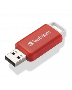 Verbatim USB flash disk, USB 2.0, 16GB, DataBar, červený, 49453, pro archivaci dat
